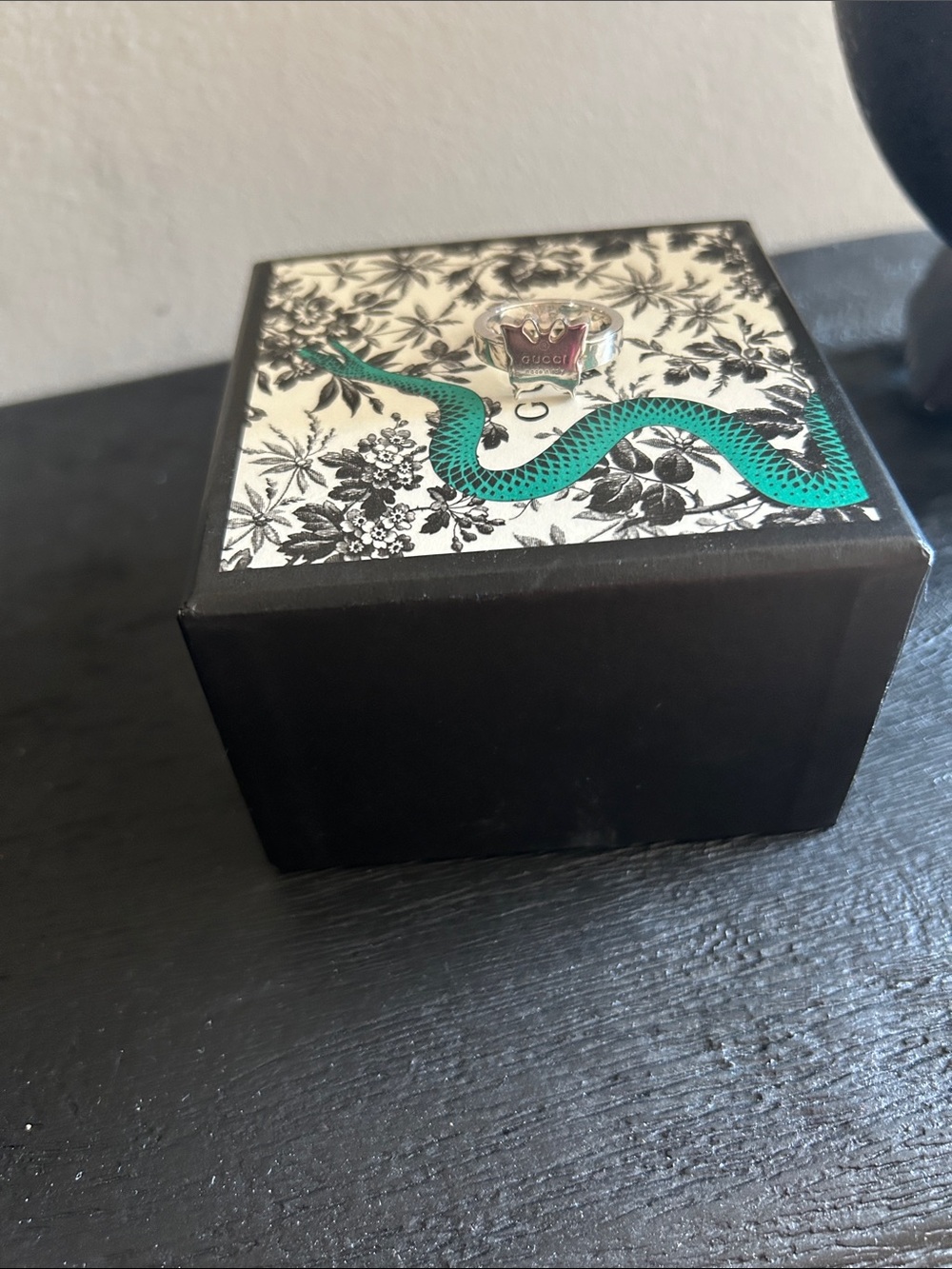🦋 GUCCI Sterling Silver Butterfly Ring Size 6 NWOT 🦋